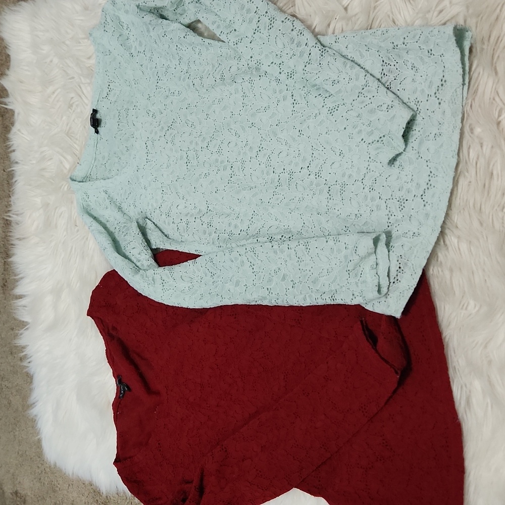 (2) Express long sleeve shirts - XS
